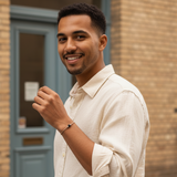 Obsidian Bracelet - Natural Cord