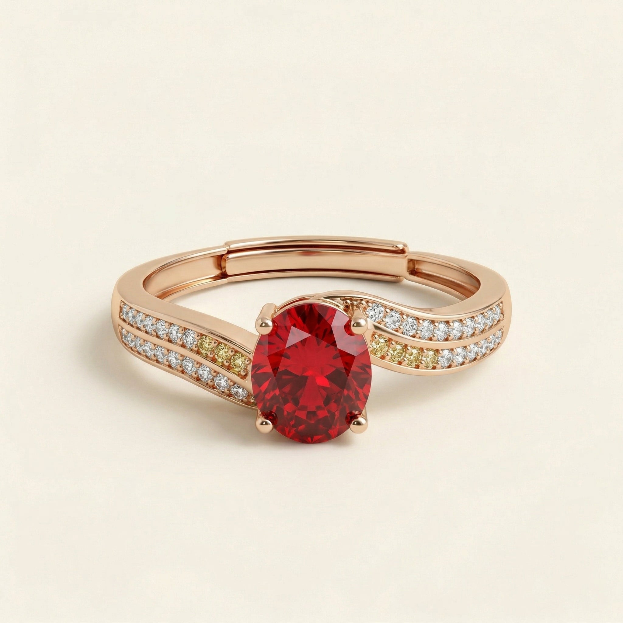 Ruby Ring - Golden Princess