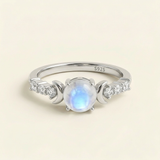 Moonstone Ring - Double Moon