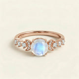 Moonstone Ring - Double Moon