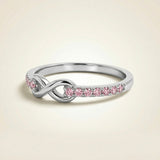 Rose Quartz Ring - Infinity