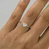 Zircon Ring - Heart