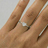 Zircon Ring - Heart