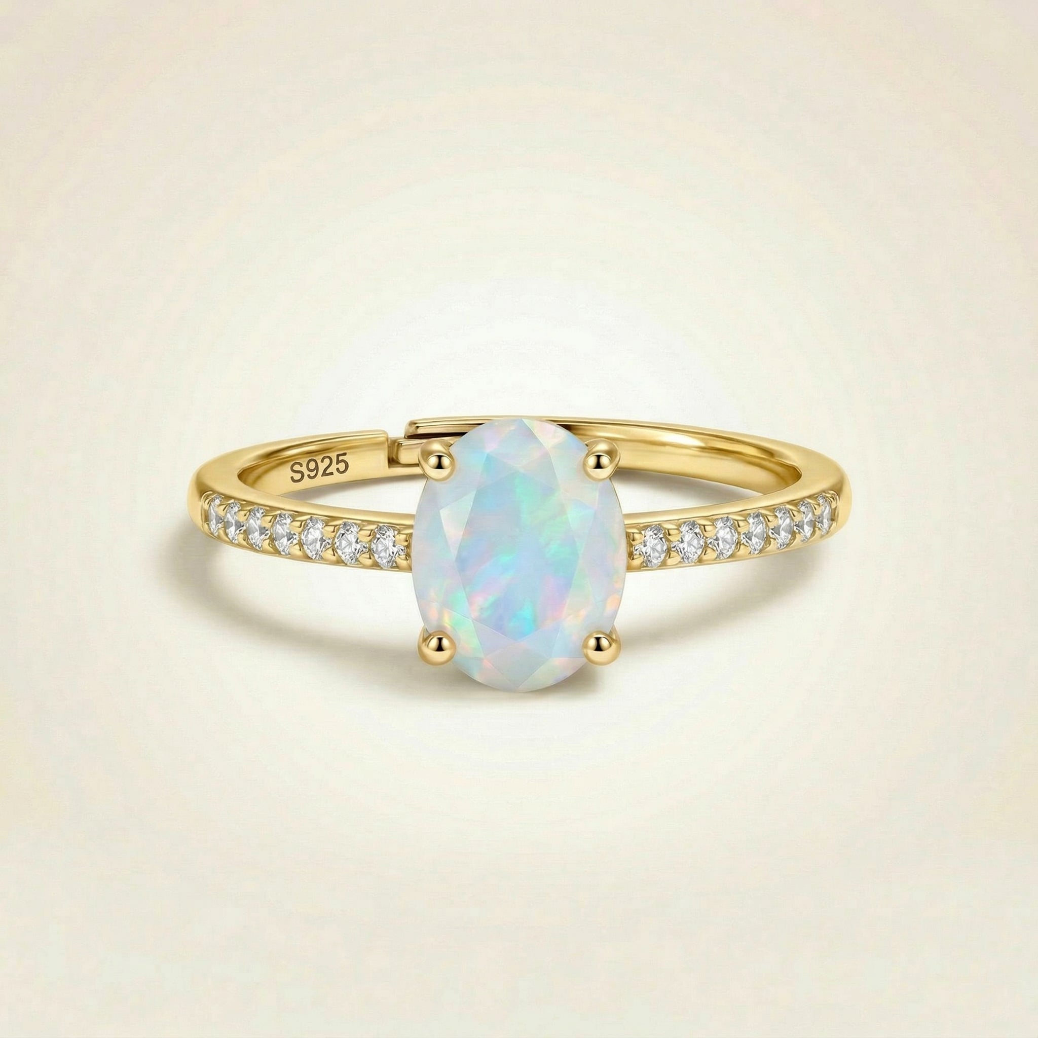 Moonstone Ring - Bright