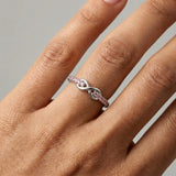 Rose Quartz Ring - Infinity