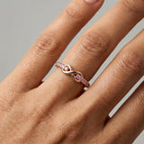 Rose Quartz Ring - Infinity