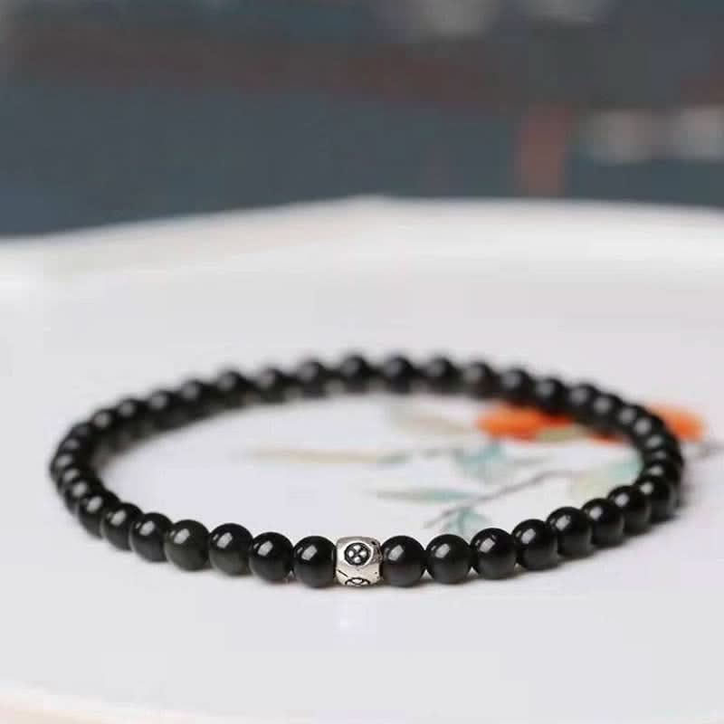 Obsidian Pearl Set - Necklace & Bracelet