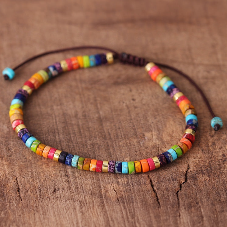 Jaspis Chakra Set - Necklace & Bracelet
