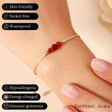 Carnelian Bracelet - Natural Cord