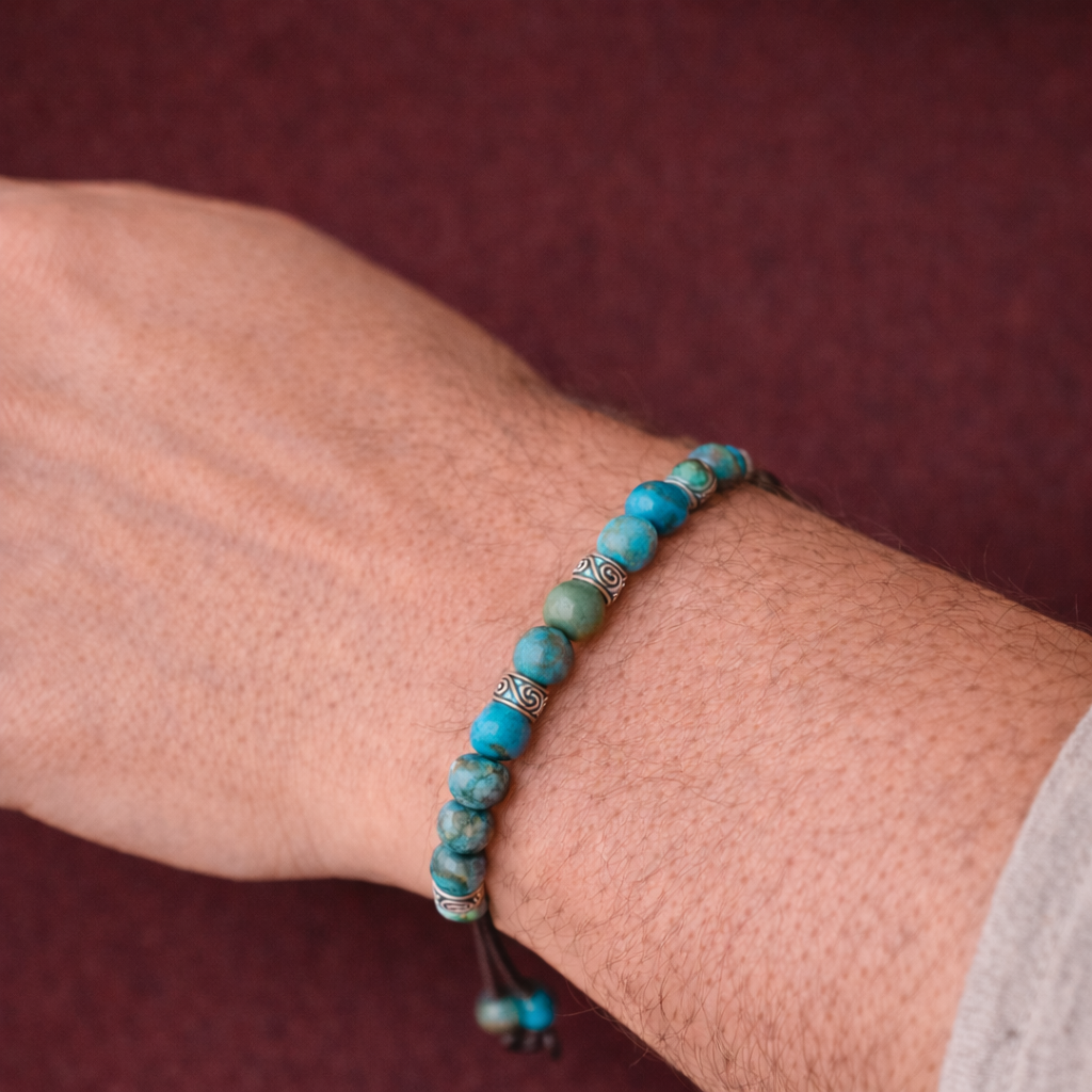 Tibetan Energy Bracelet - Blue Jasper