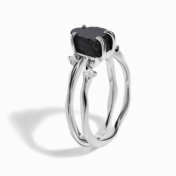 Obsidian Double Ring