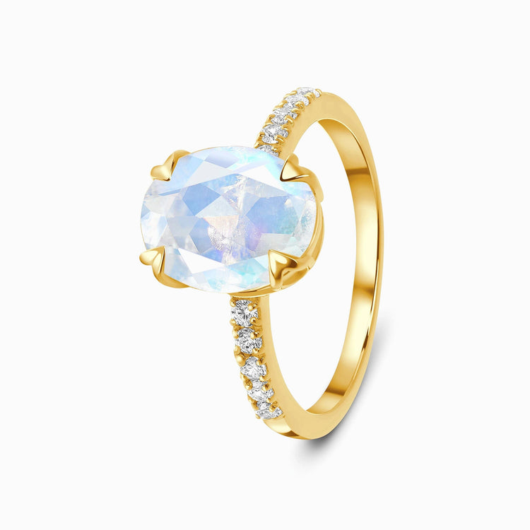 Moonstone Ring - Brocaded