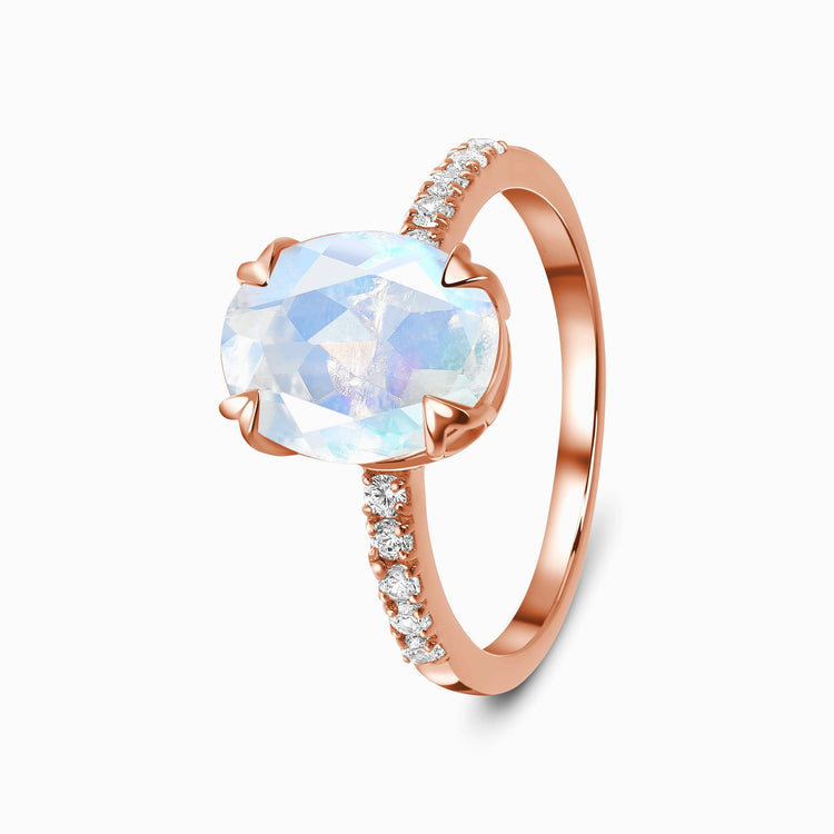 Moonstone Ring - Brocaded
