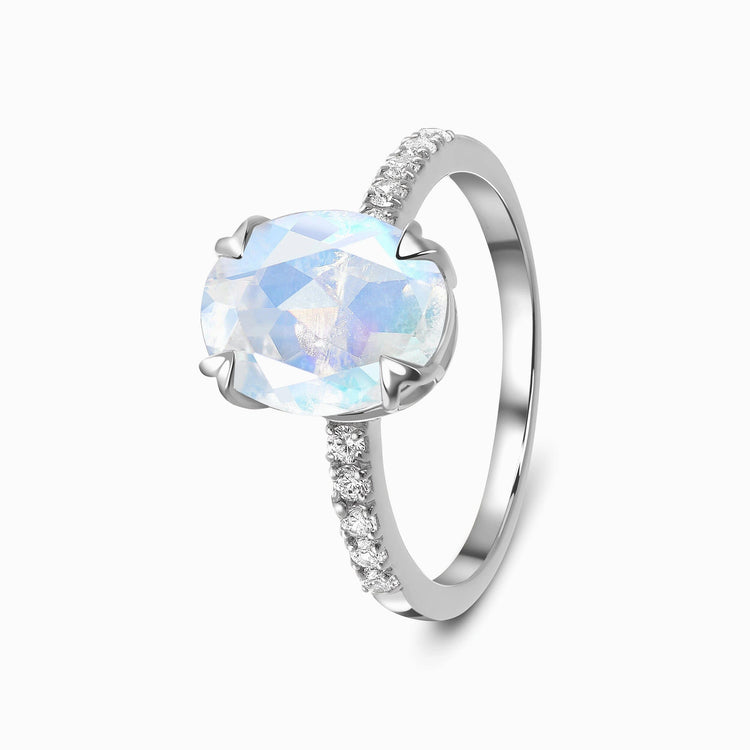 Moonstone Ring - Brocaded