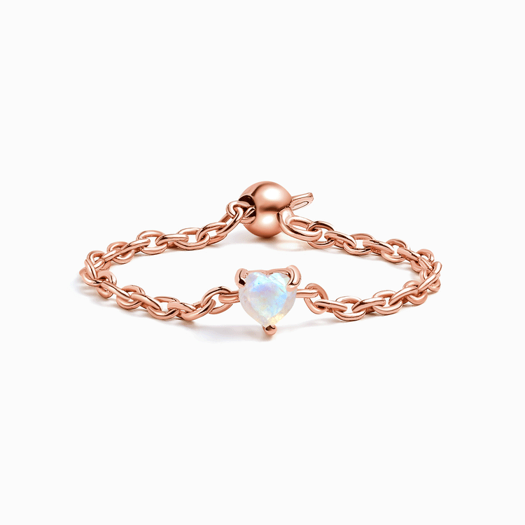 Moonstone Ring - Heart Shape