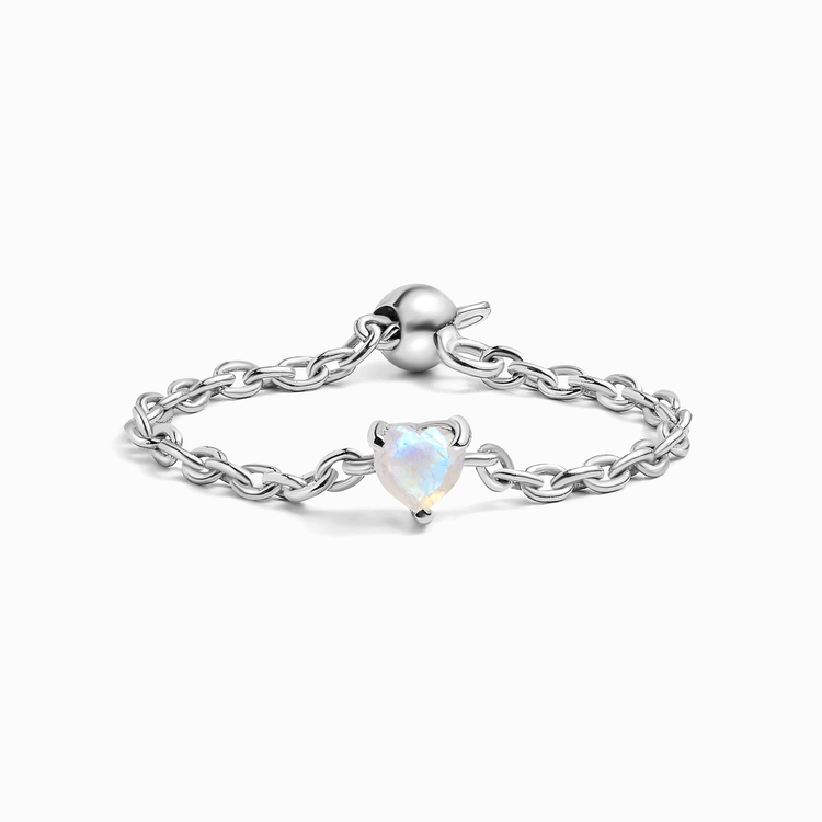 Moonstone Ring - Heart Shape