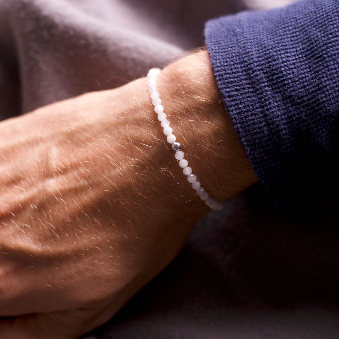 Moonstone Bracelet - Natural Pearls