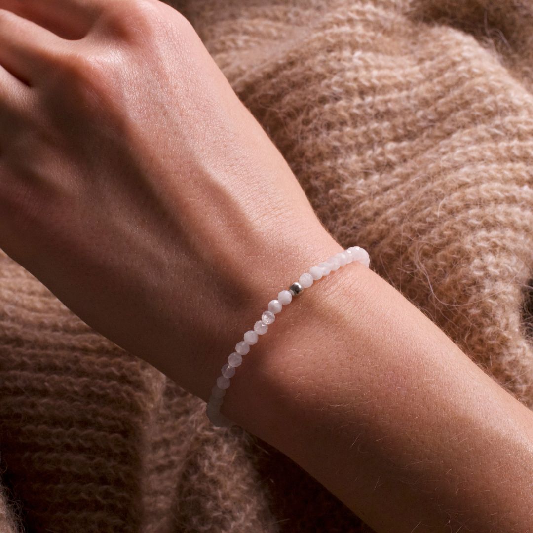 Moonstone Bracelet - Natural Pearls