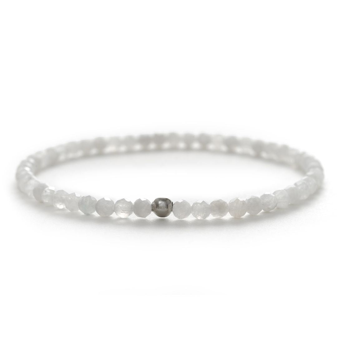 Moonstone Bracelet - Natural Pearls