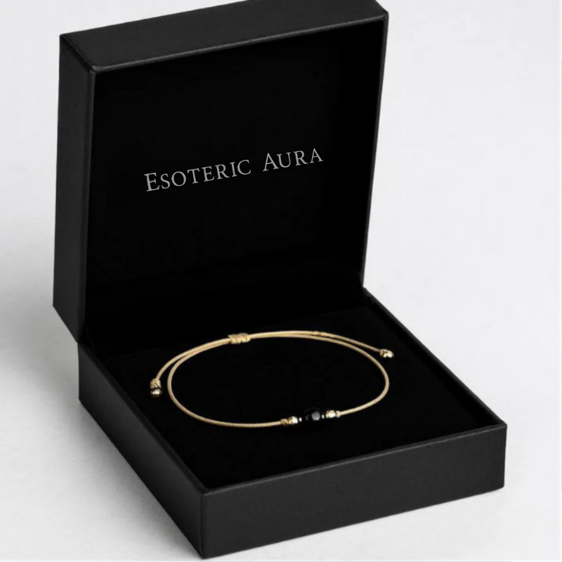 Obsidian Bracelet - Natural Cord