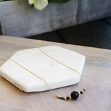 Obsidian Nature Set - Necklace & Bracelet