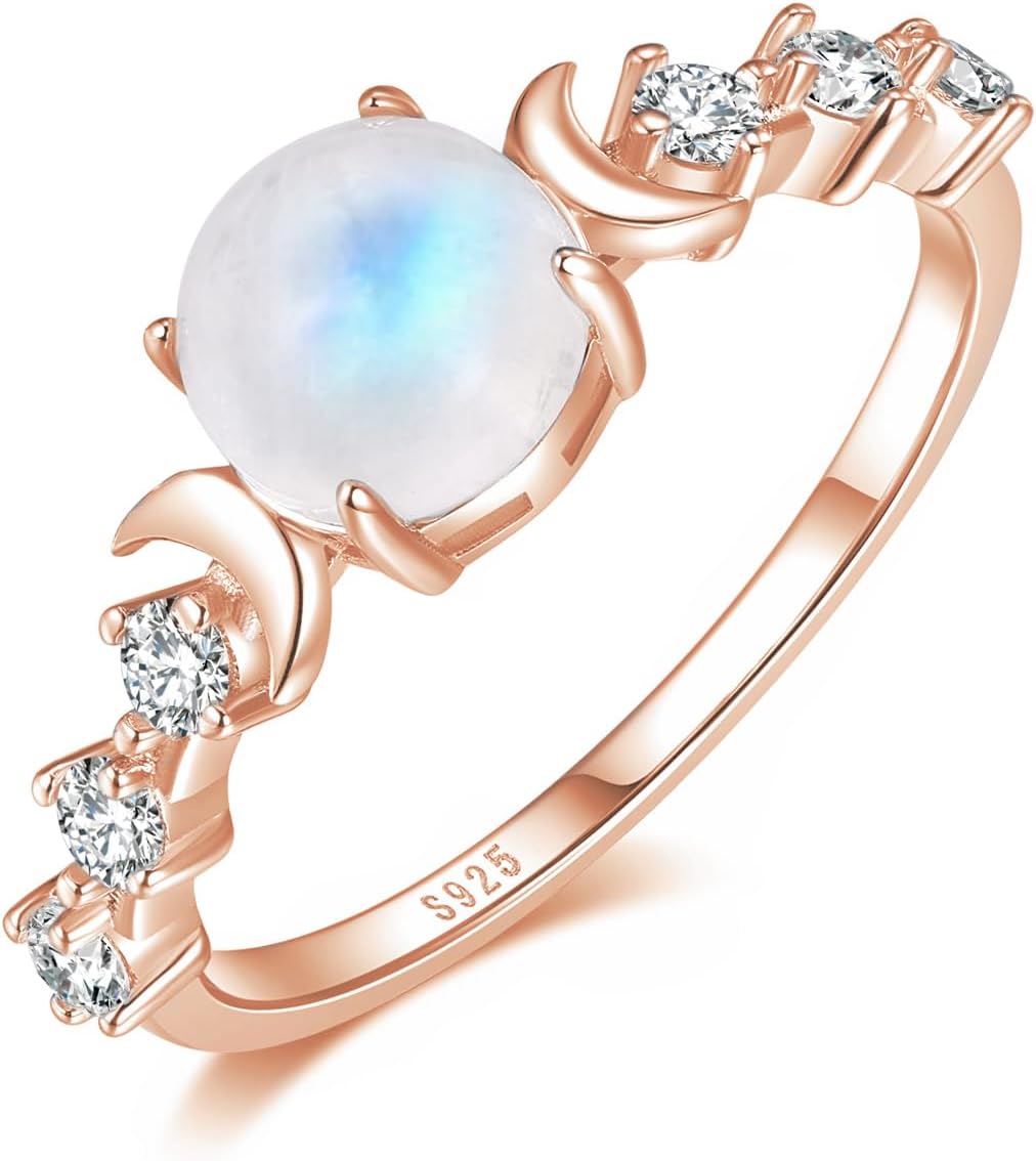 Moonstone Ring - Double Moon