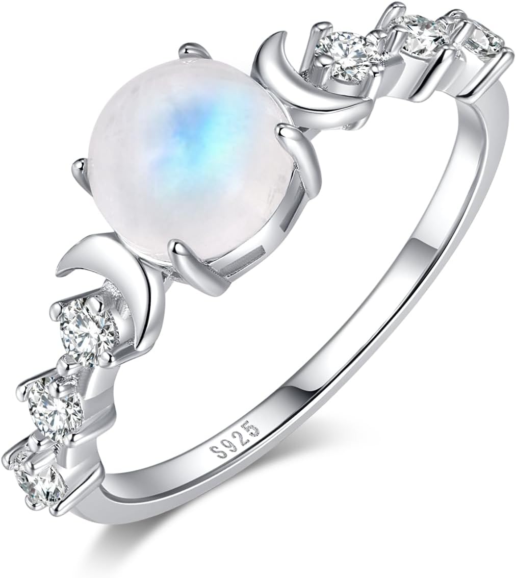 Moonstone Ring - Double Moon