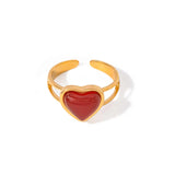 Carnelian Ring - Heart Shape