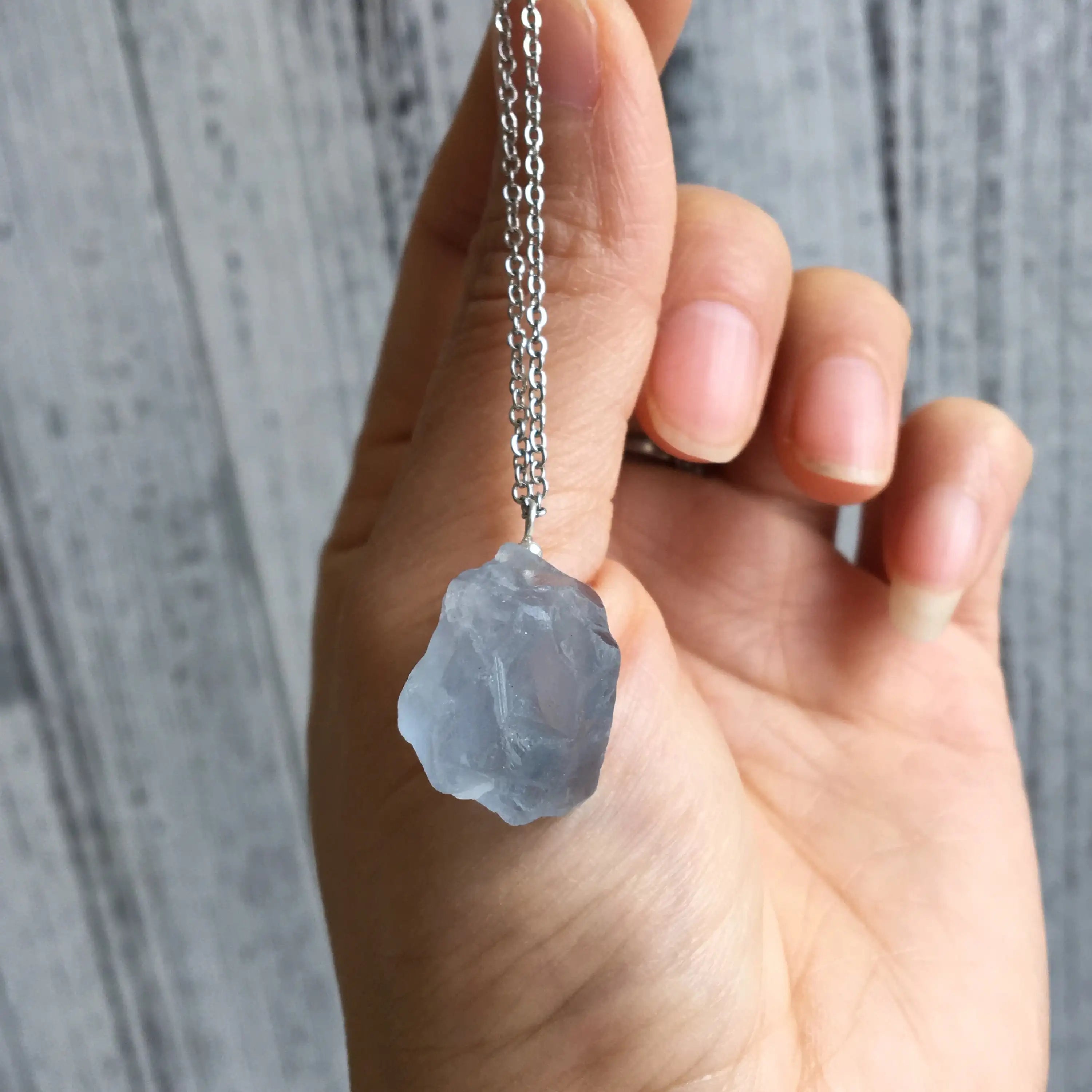 Clear Quartz Necklace - Unprocessed