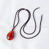 Carnelian Necklace - Teardrop