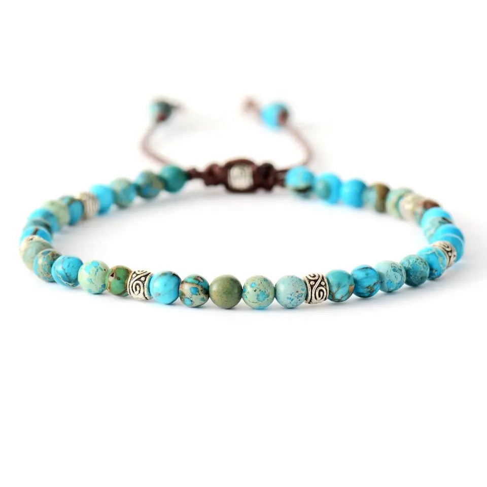 Tibetan Energy Bracelet - Blue Jasper