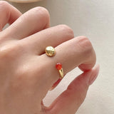 Carnelian Ring - Cluster