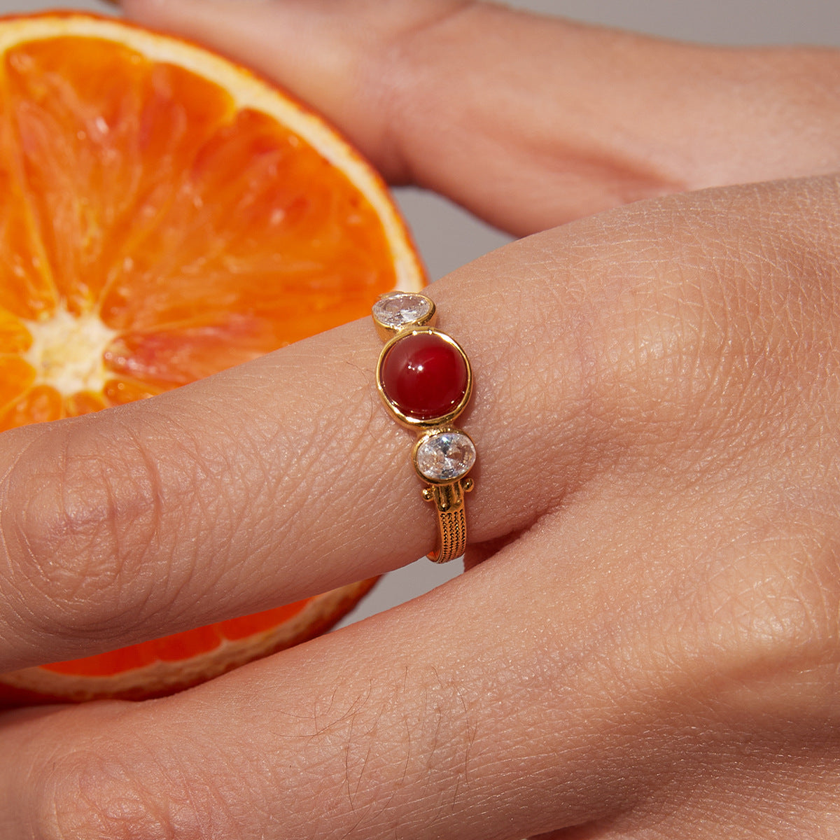 Carnelian Ring - Retro
