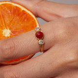 Carnelian Ring - Retro