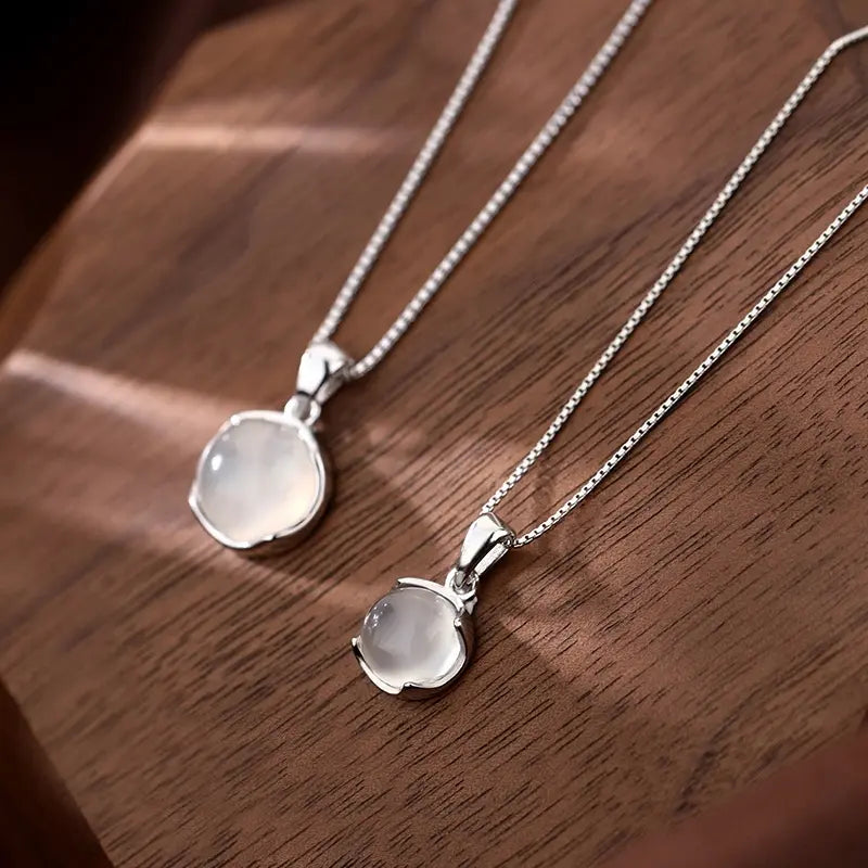Moonstone Necklace - Medallion