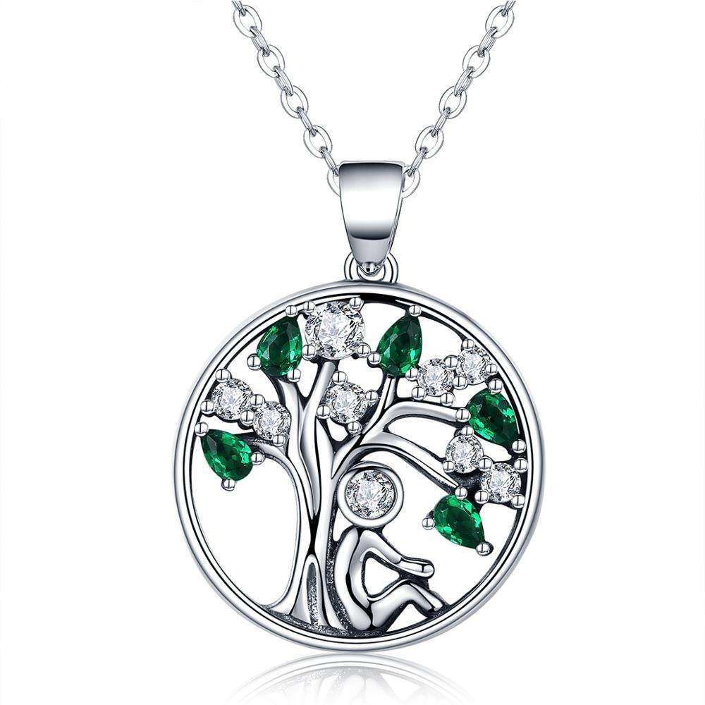 Tree of Life Necklace with Zirconia