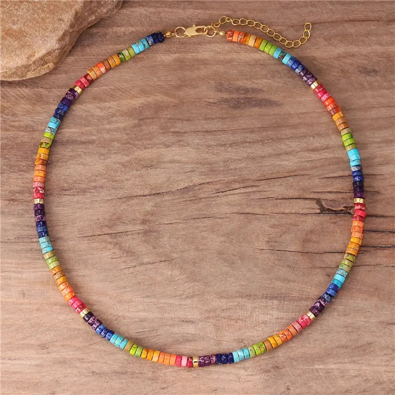 Jaspis Chakra Set - Necklace & Bracelet