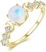 Moonstone Ring - Double Moon
