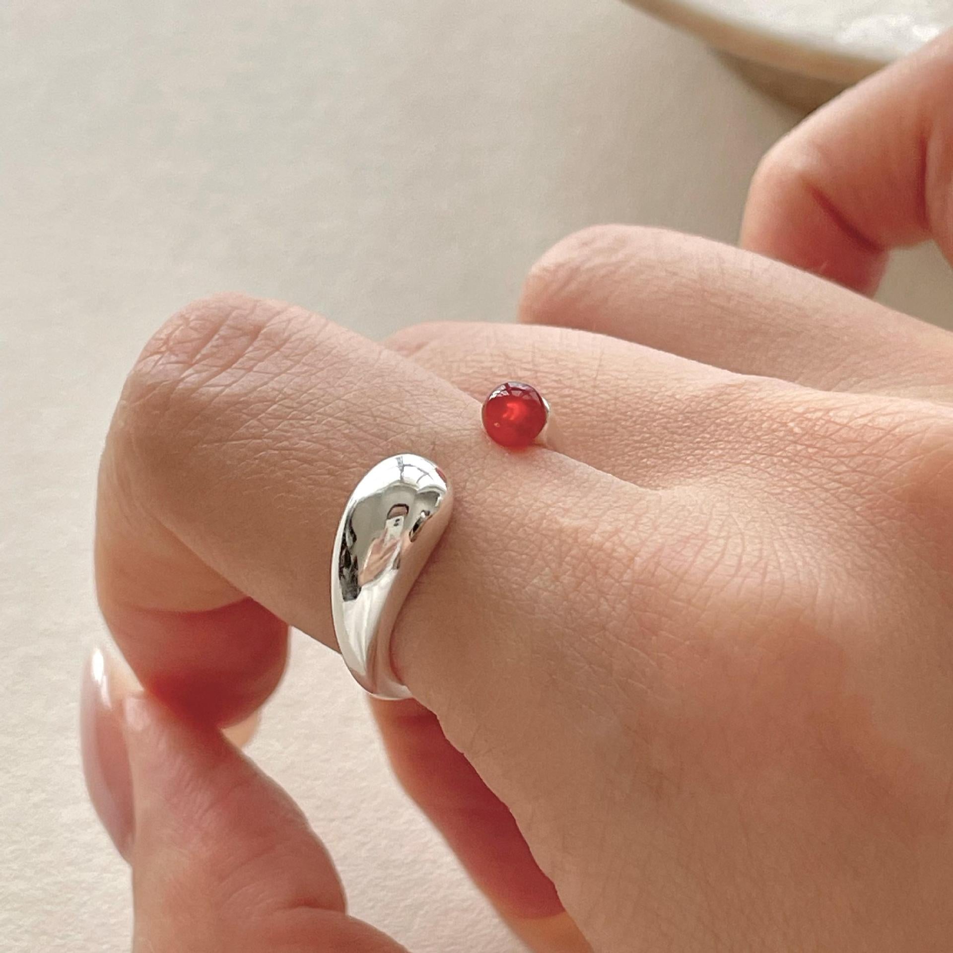 Carnelian Ring - Cluster