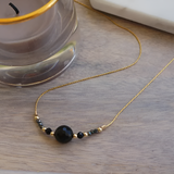 Obsidian Nature Set - Necklace & Bracelet