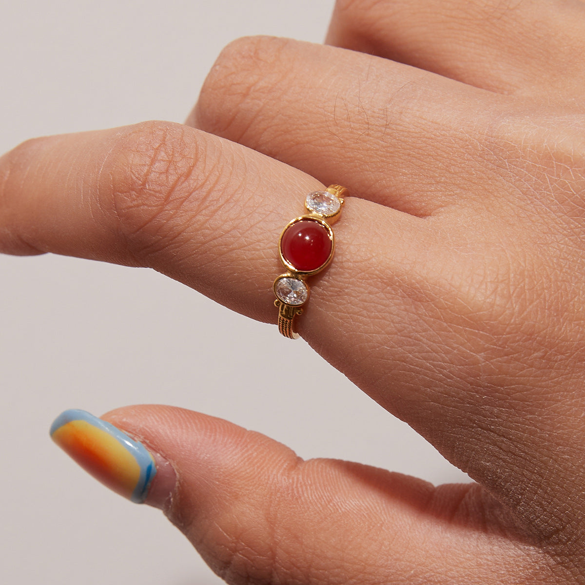 Carnelian Ring - Retro