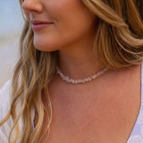 Rose Quartz Necklace - Natural Stones