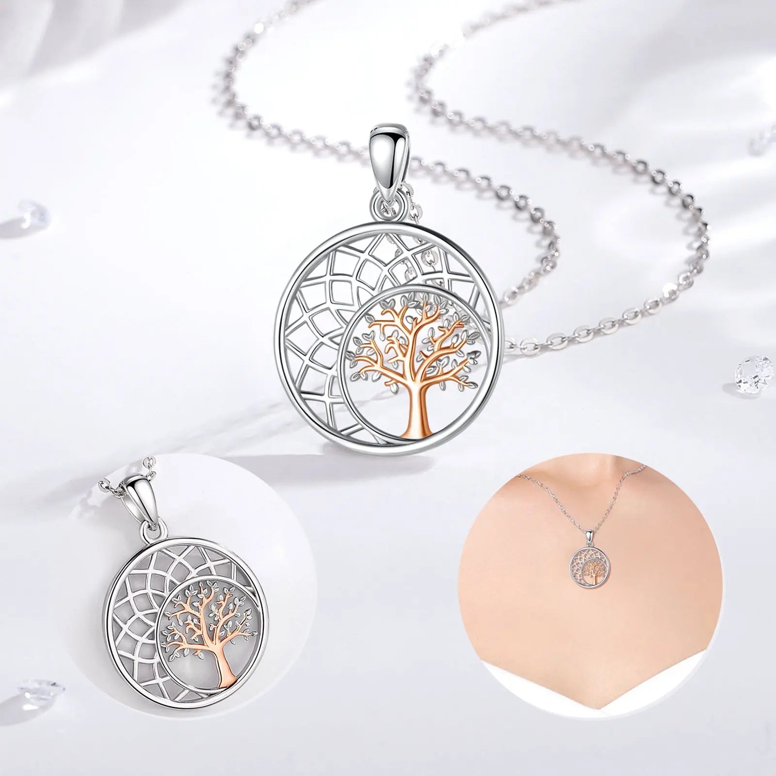 Tree of Life Dreamcatcher Necklace