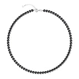 Obsidian Pearl Set - Necklace & Bracelet