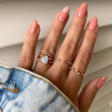 Moonstone Ring - Double Flow