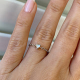 Moonstone Ring - Heart Shape