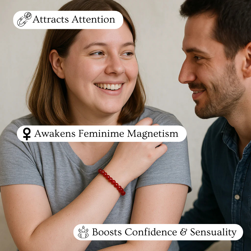 Carnelian Bracelet - Pearls