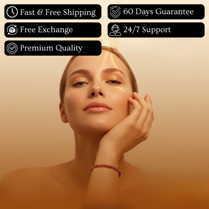 Carnelian Bracelet - Pearls