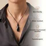 Obsidian Necklace- Nature