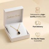 Obsidian Necklace - Gold Plating